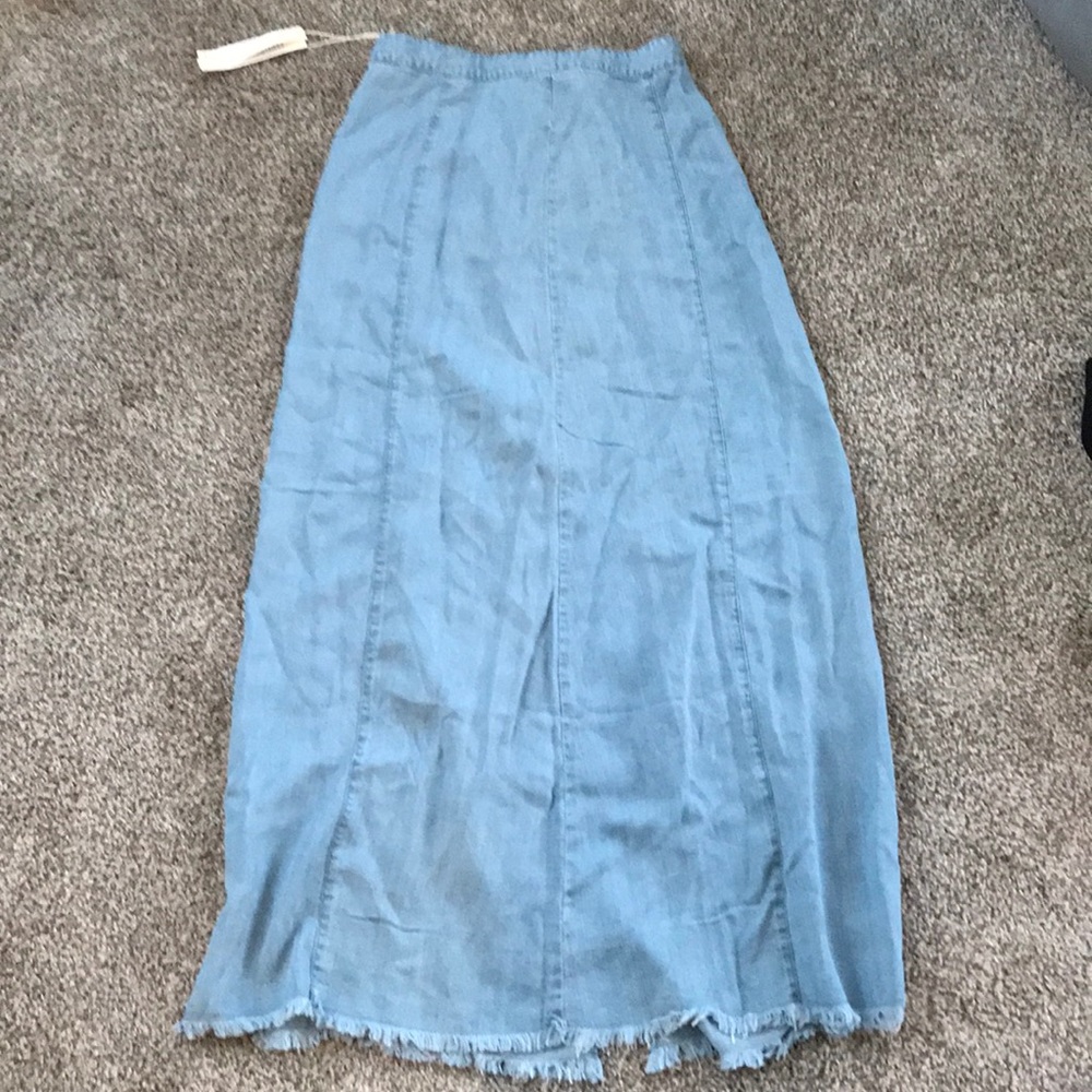 Lovestitch Denim Maxi Skirt